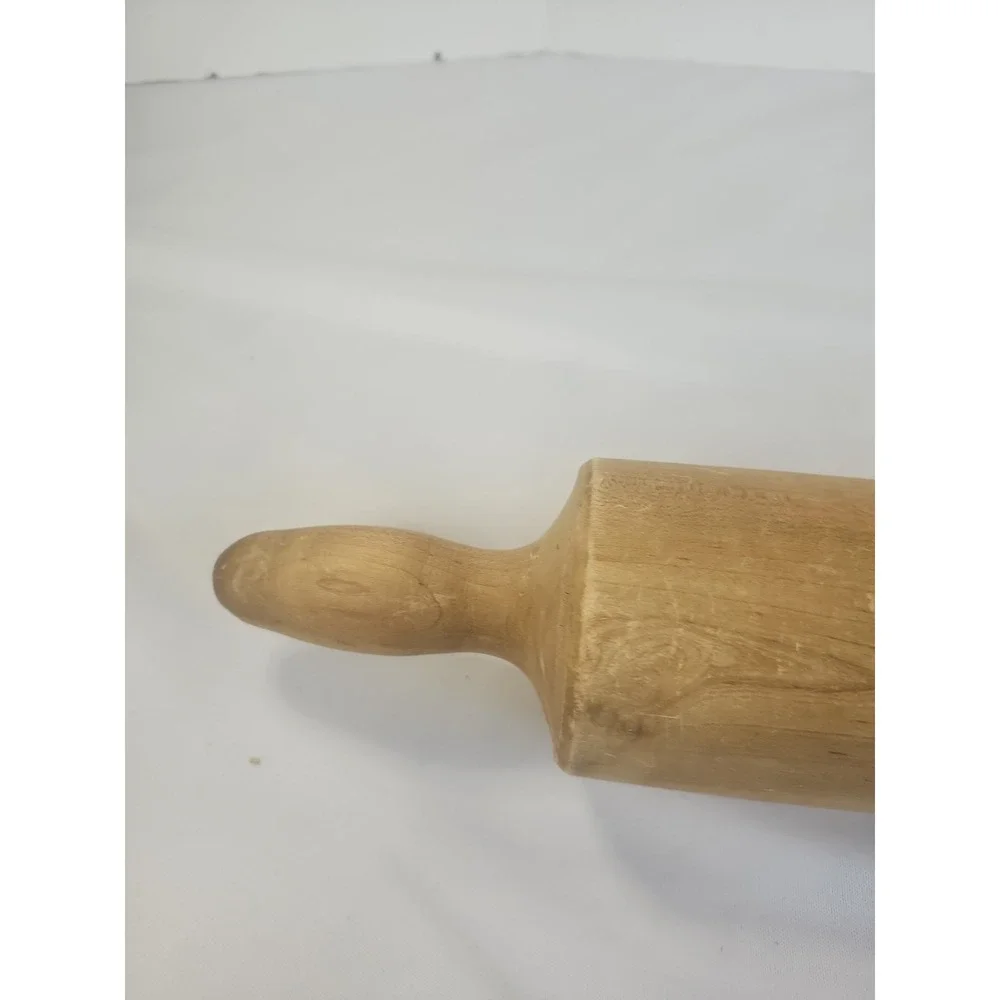 Vintage Large All Wooden Rolling Pin 19 Inches X 4 Inches